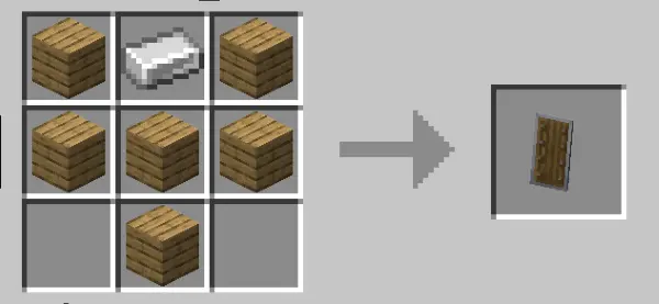 Come creare uno scudo in Minecraft e come personalizzarlo, banco da lavoro schema slot