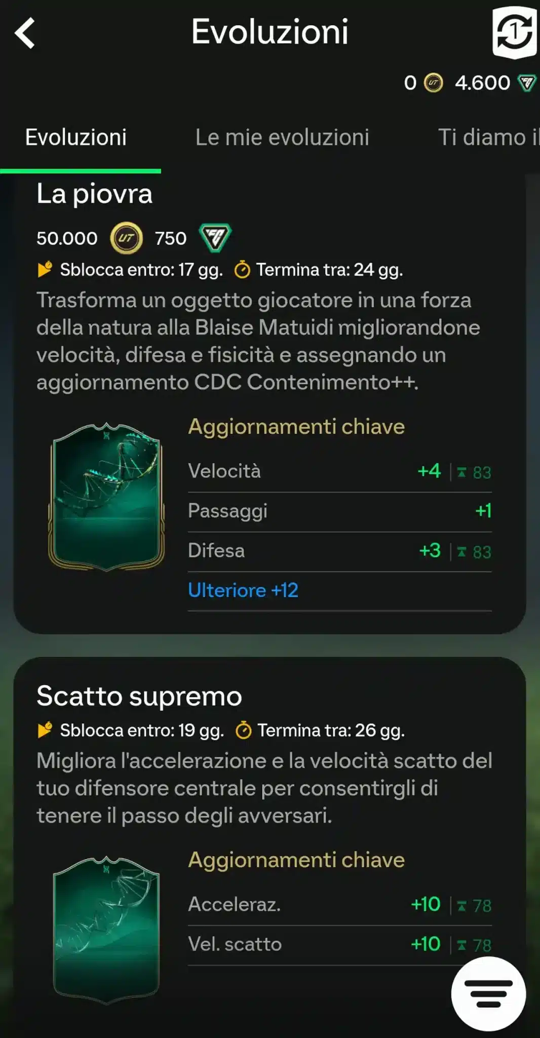 EA Sports FC 25 Companion - gestire le evoluzioni e fare compravendita Ultimate Team tramite smartphone