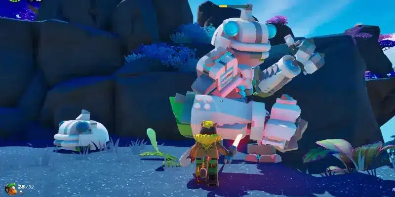 nuovi nemici nelle isole perdute di lego fortnite, golem
