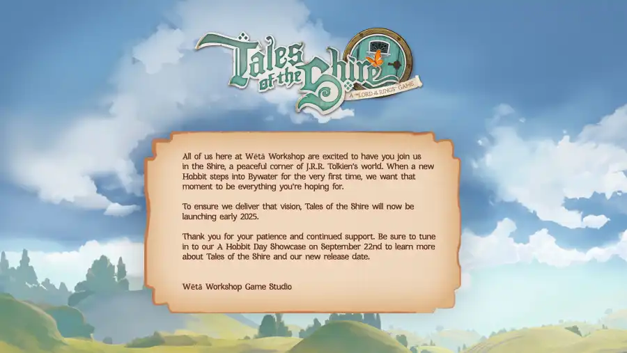 tales of the shire rinviato al 2025