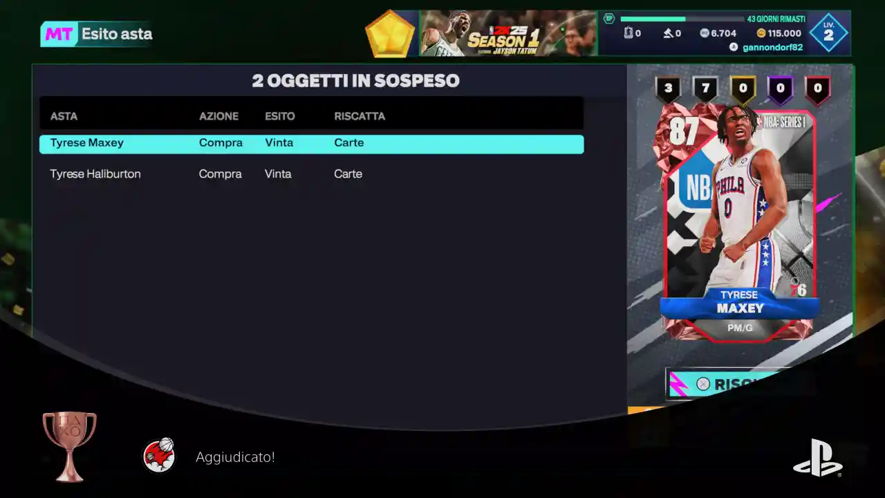 Guidai ai Trofei e Obiettivi di NBA 2K25