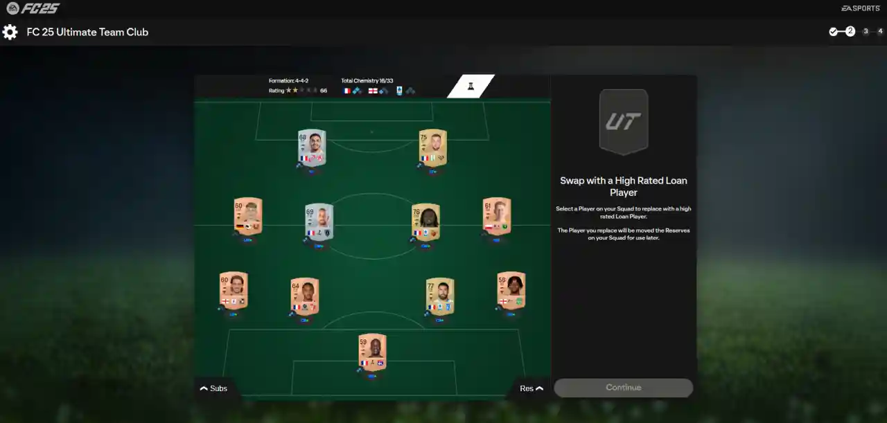 Web App di EA Sports FC 25 per Ultimate Team: pacchetto di benvenuto.
