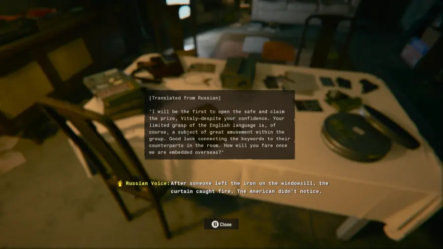 Come aprire la cassaforte nel rifugio di Call of Duty Black Ops 6 voce russa radio