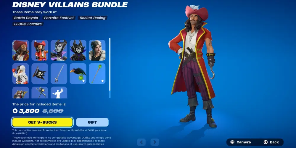 Come ottenere le skin dei Malvagi Disney in Fortnite bundle costumi