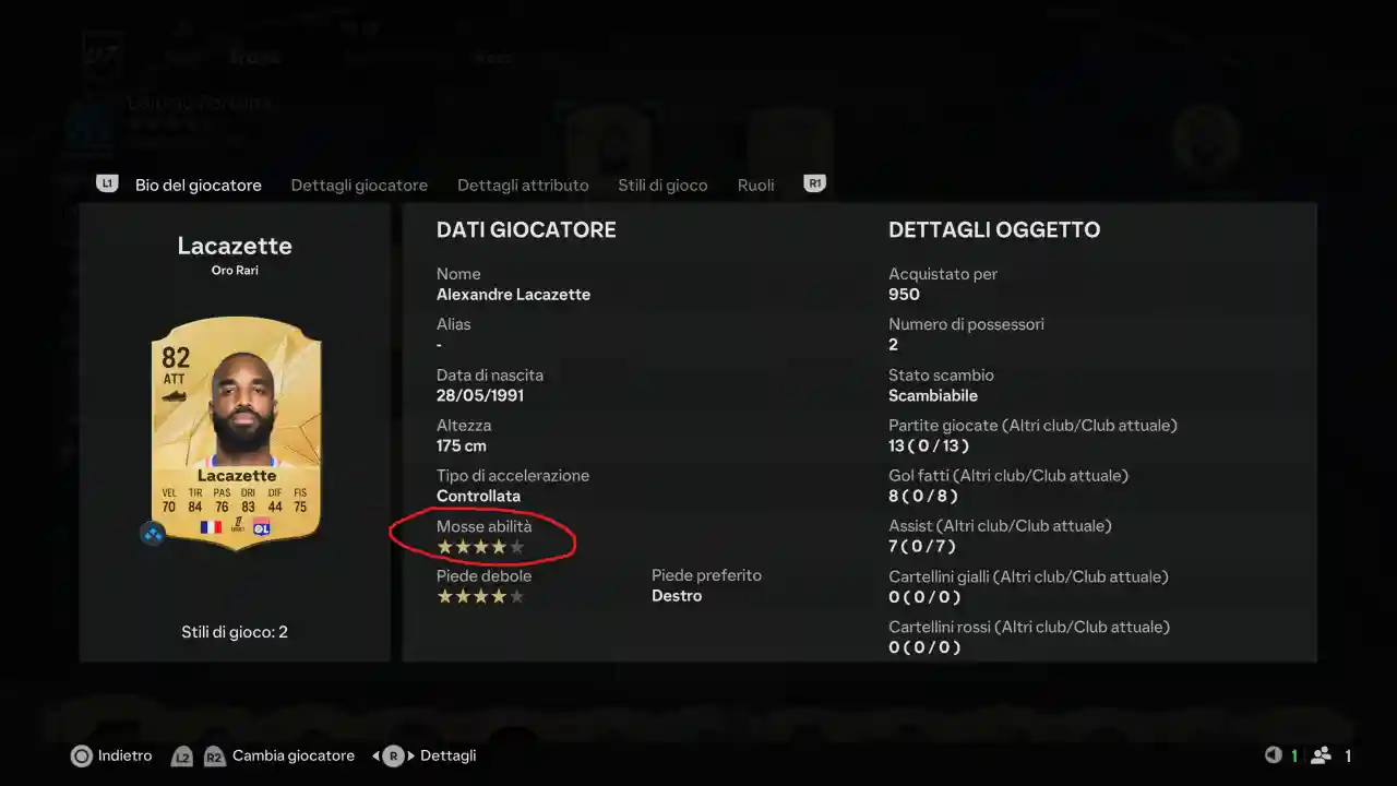Dove trovare le stelle mosse abilità in Ultimate Team.