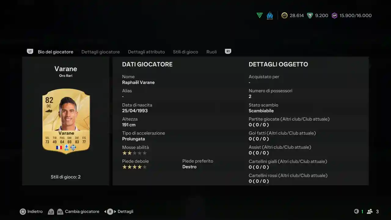 I giocatori forti economici in FC 25 Ultimate Team: i migliori "buggati" Raphael Varane