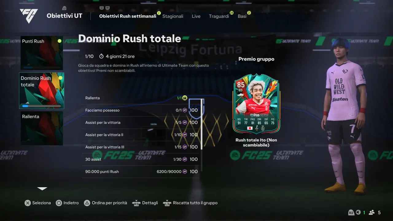 EA Sports FC 25 Total Rush - Obiettivi e soluzioni Ito