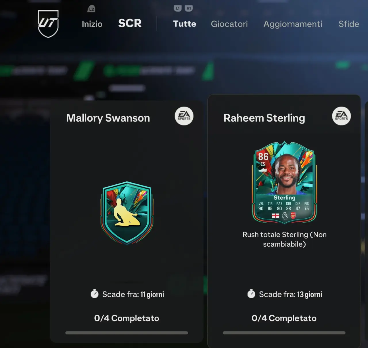EA Sports FC 25 Total Rush - nuovo evento promo Rush Totale Ultimate Team - SCR SBC Sterling