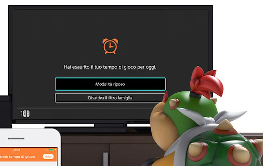 come limitare il tempo di gioco con il filtro famiglia per nintendo switch