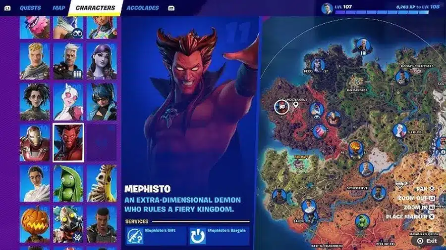 dove trovare mefisto in fortnite mappa location