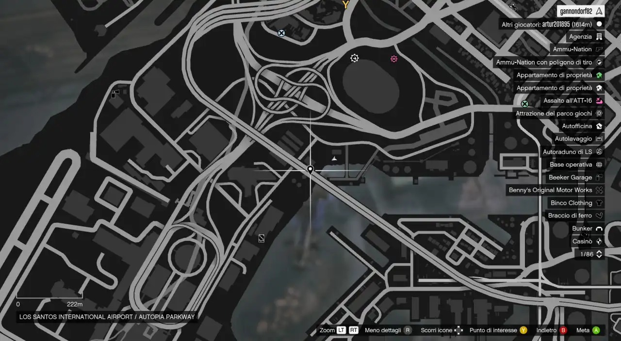 GTA Online Ghosts Exposed Posizione fantasma 4 - ore 22.00-23.00 - Aeroporto di Los Santos mappa
