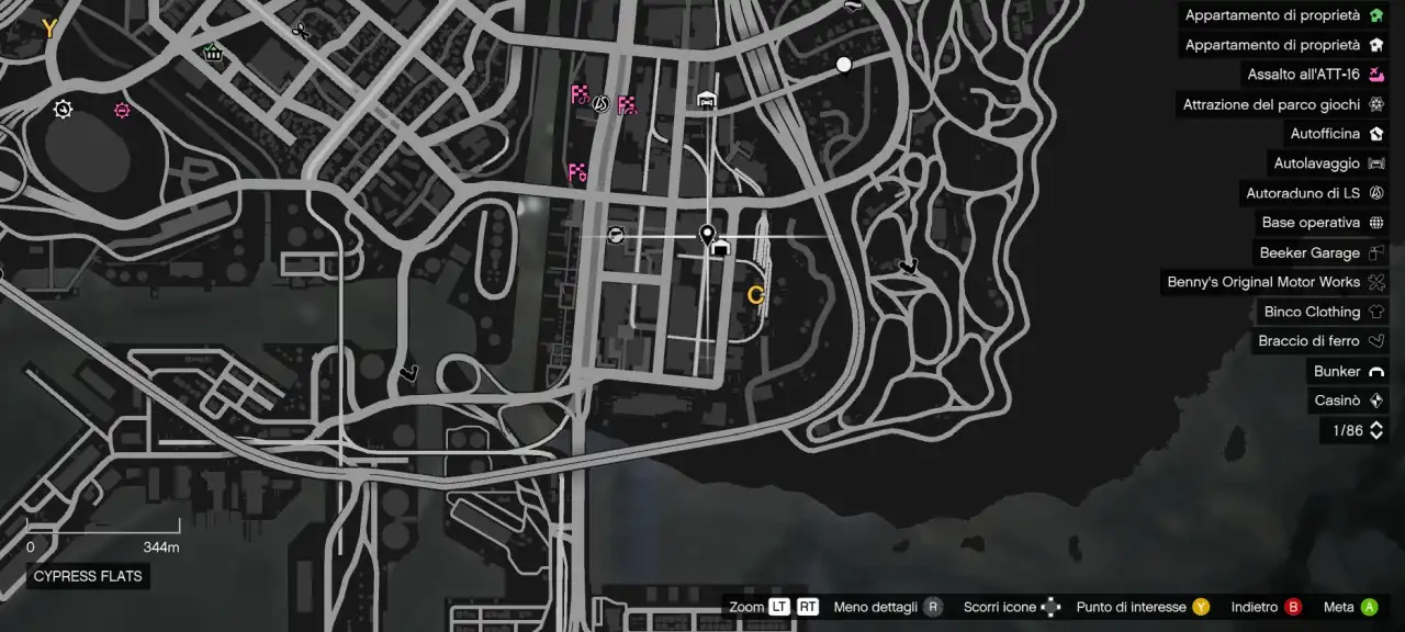 GTA Online Ghosts Exposed Posizione fantasma 6 - ore 1.00-2.00 - Cypress Flats mappa