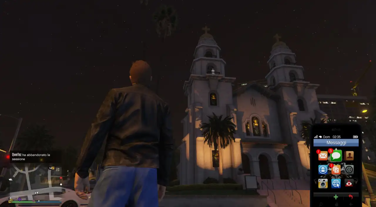 GTA Online Ghosts Exposed Posizione fantasma 7 - ore 2.00-3.00 - Chiesa Rockford Hills apparizione campanile sx