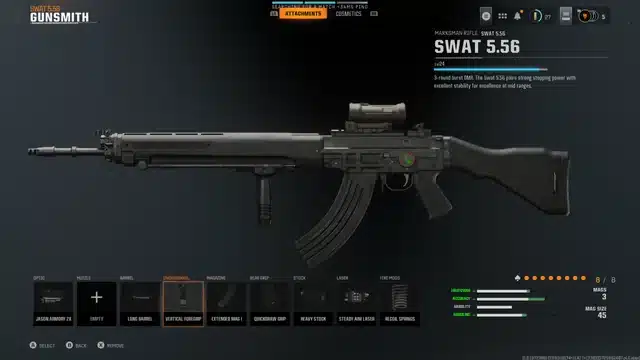 migliore loadout per lo SWAT 5.56 in Call of Duty Black Ops 6 build perk accessori