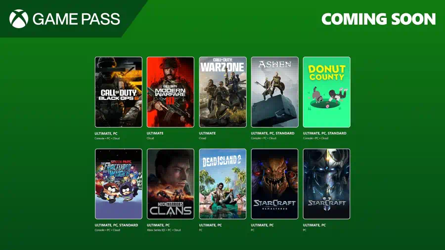 giochi xbox game pass della seconda metà di ottobre 2024