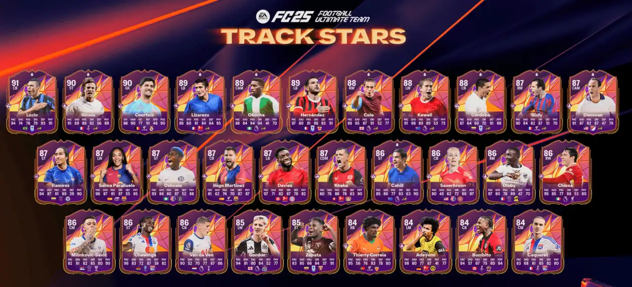 EA Sports FC 25 Track Stars - Stelle dell'atletica di Ultimate Team: Team 1 ed Eroi