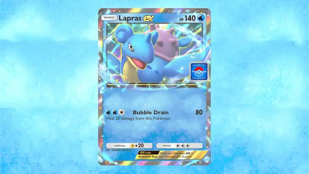 Come ottenere Lapras EX su GCC Pokémon Pocket gratis Pokémon TCG Pocket Pack di Lapras EX Promo Pack A Series Vol. 1