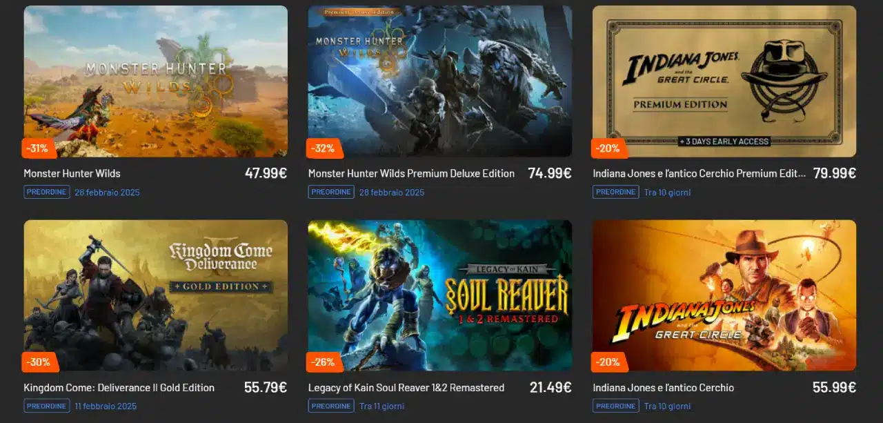 Migliori giochi in preordine in sconto su Instant Gaming giochi in preordine scontati su Instant Gaming Black Friday 2024 gioco scontato su Instant Gaming