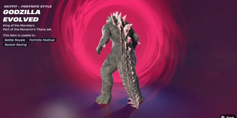 skin di godzilla in fortnite come si sblocca