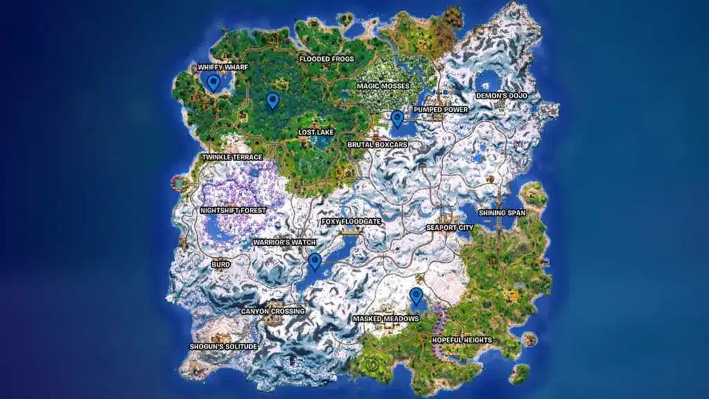 tartaruga gigante di fortnite mappa location