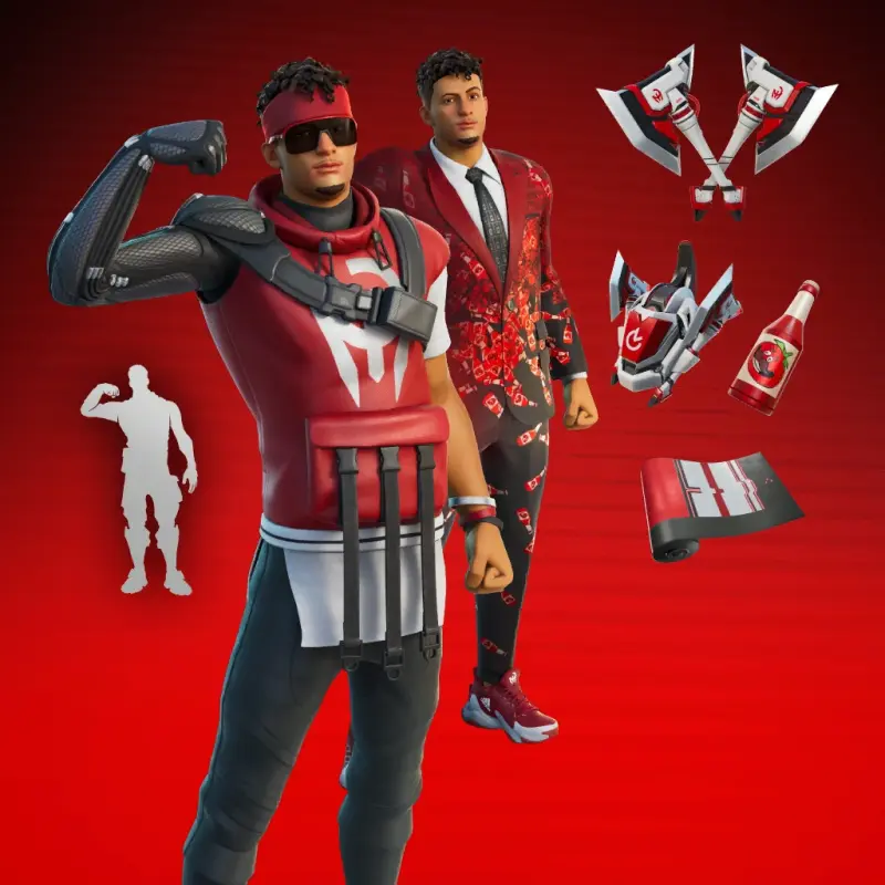 Come ottenere la skin di Patrick Mahomes in Fortnite e quanto costa bundle con emote piccone