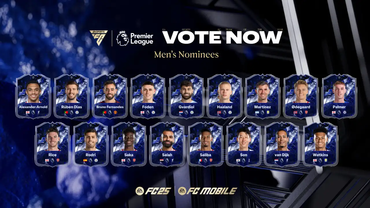 TOTY di FC 25 Ultimate Team: quando iniziano, lista dei candidati e come votare la Squadra dell'Anno. Nomination Premier League