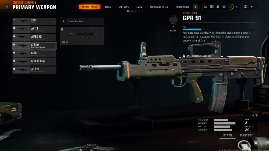 Il migliore loadout per il GPR 91 in Call of Duty Black Ops 6 build accessori perk abilità