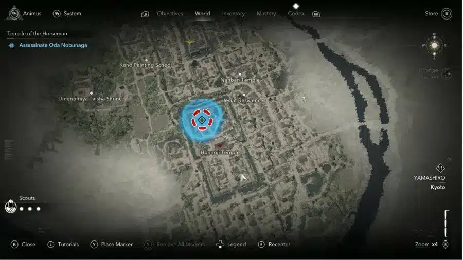 Dove trovare Oda Nobunaga in Assassin's Creed Shadows mappa e location tempio del cavaliere