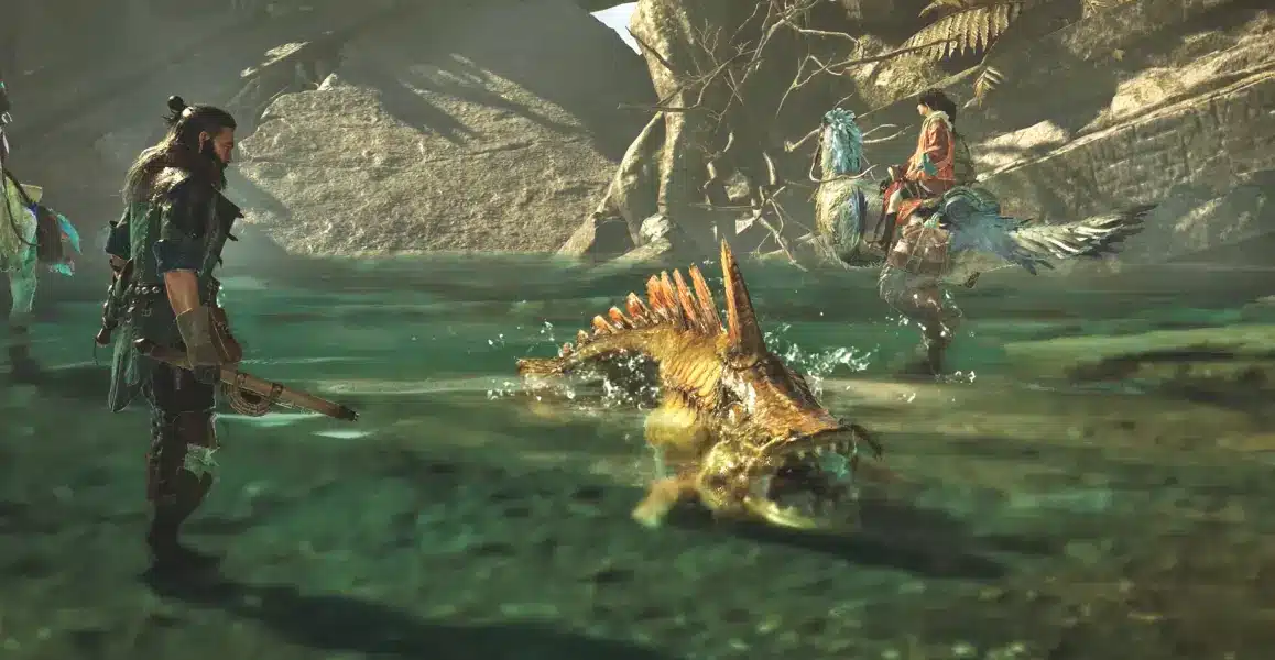 Monster Hunter Wilds Pesca in Monster Hunter Wilds Missioni di Kanya Pescare in Monster Hunter Wilds Capcom armi di Monster Hunter Wilds