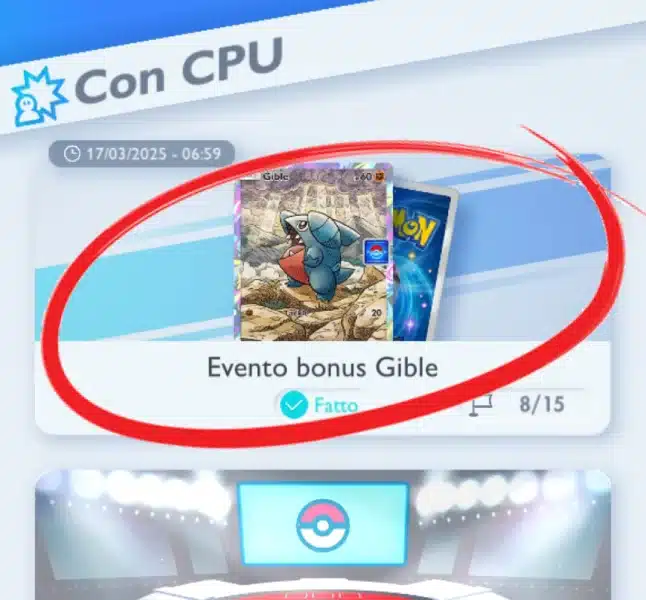 GCC Pokémon Pocket Pokémon TCG Pocket Evento Gible Full Art Promo Pack Serie A Vol. 5