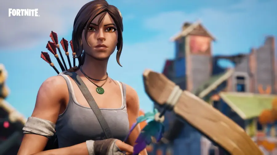 skin di lara croft su fortnite tomb raider