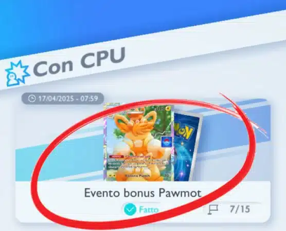 Promo Pack Serie A Vol. 6 Pawmot Full Art Full Art di Pawmot Evento Pawmot Full Art Pokémon TCG Pocket GCC Pokémon Pocket Promo Pack Serie A Vol. 6 Full Art di Pawmot