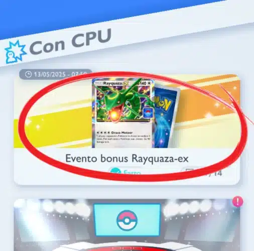 Pokémon TCG Pocket GCC Pokémon Pocket Evento Rayquaza EX
