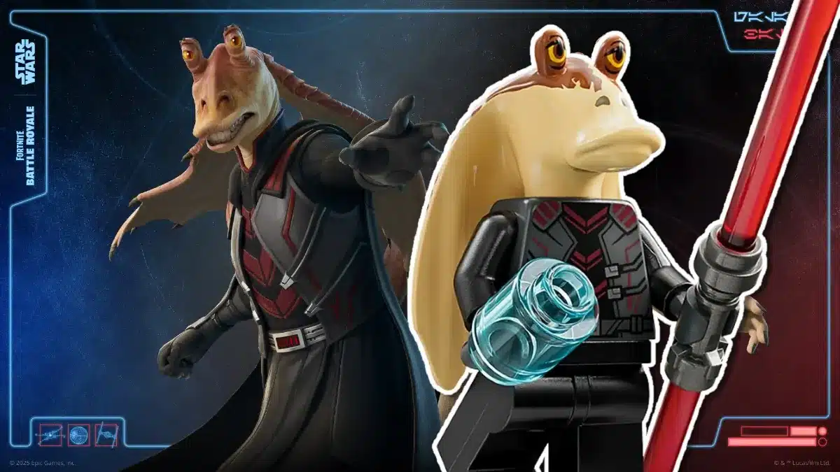 Costume di Jar Jar Binks su Fortnite versione LEGO