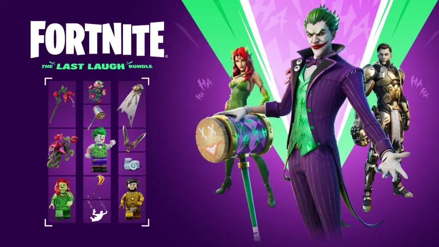 Bundle di Fortnite con Poison Ivy, Joker e Mida