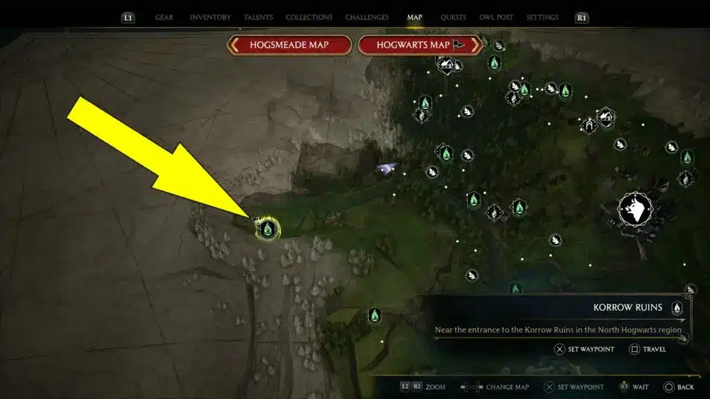 Come decifrare la mappa di Rowland Oakes in Hogwarts Legacy