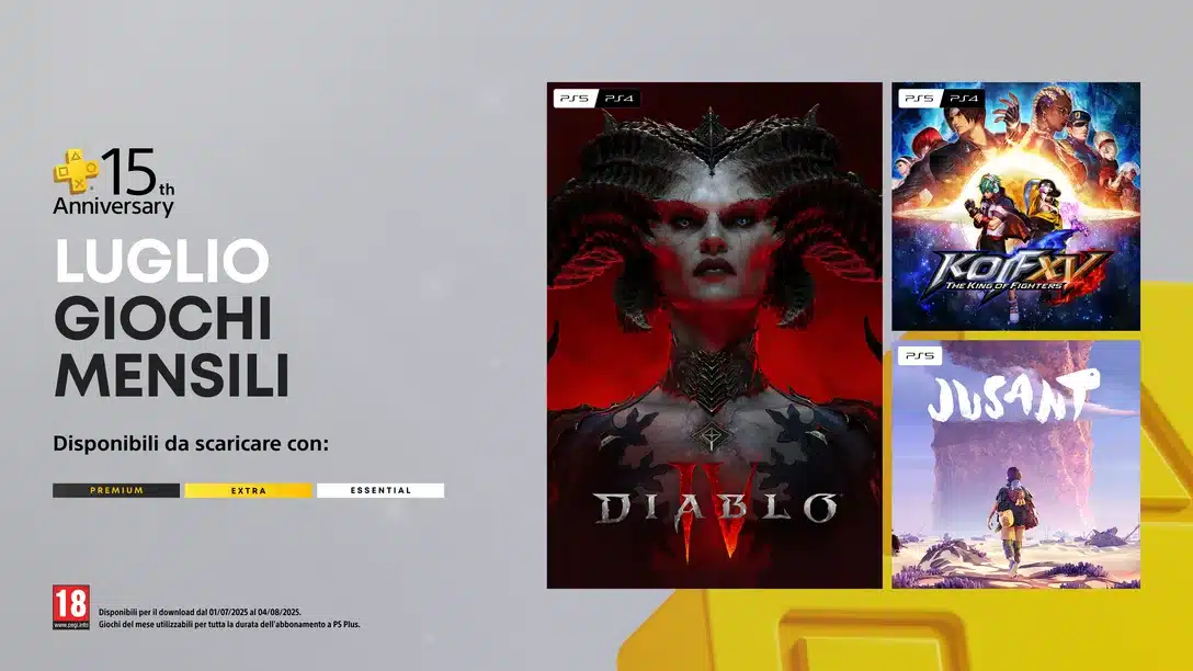 Giochi PlayStation Plus Premium ed Extra di luglio 2025