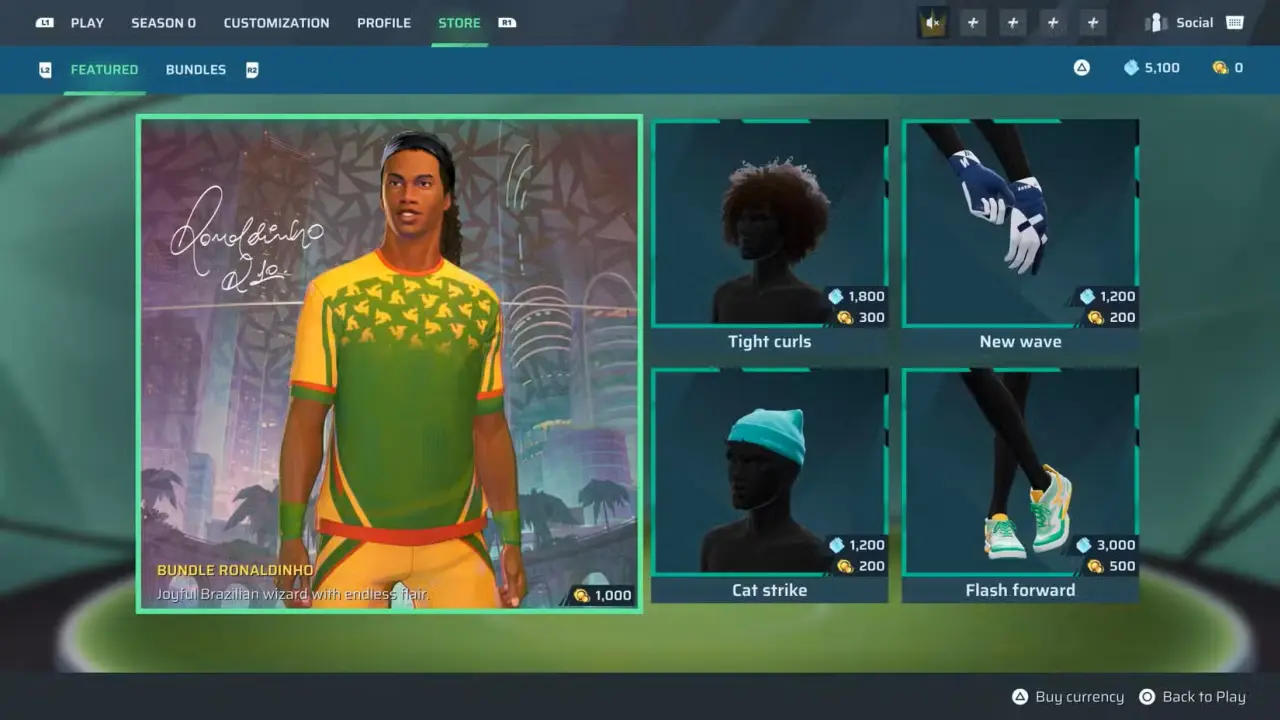 Bundle di Ronaldinho in Rematch