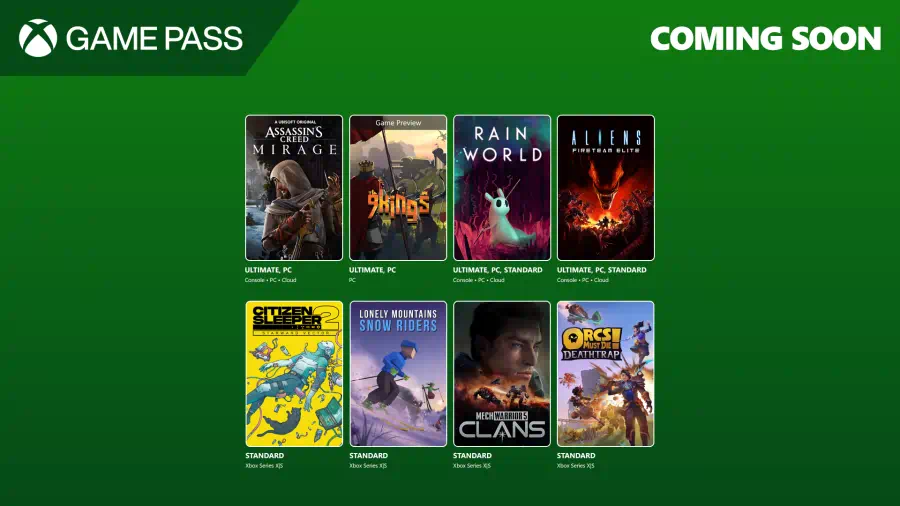 giochi game pass di agosto 2025