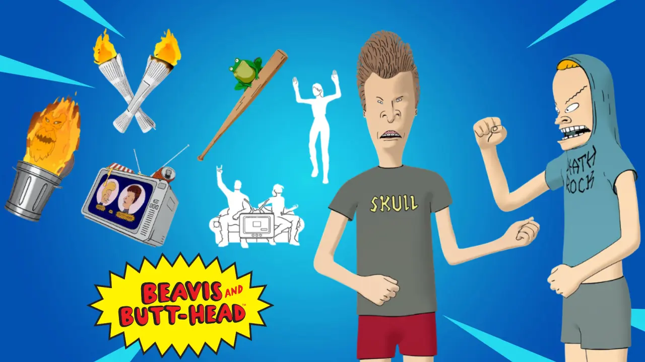 I costumi, oggetti, emote e skin di Beavis e Butt-Head in Fortnite