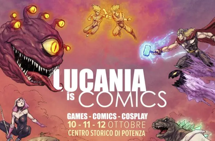 Lucania is Comics 2025 potenza basilicata, mostra di virtual photography pixel stories