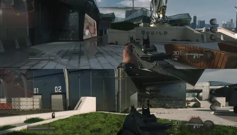 Schermata split screen in COD Black Ops 7