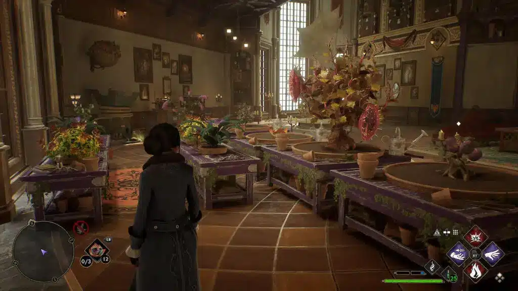 La Stanza delle Necessità per coltivare la tentacula velenosa in Hogwarts Legacy