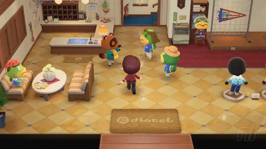 L'hotel in Animal Crossing New Horizons con l'aggiornamento 3.0