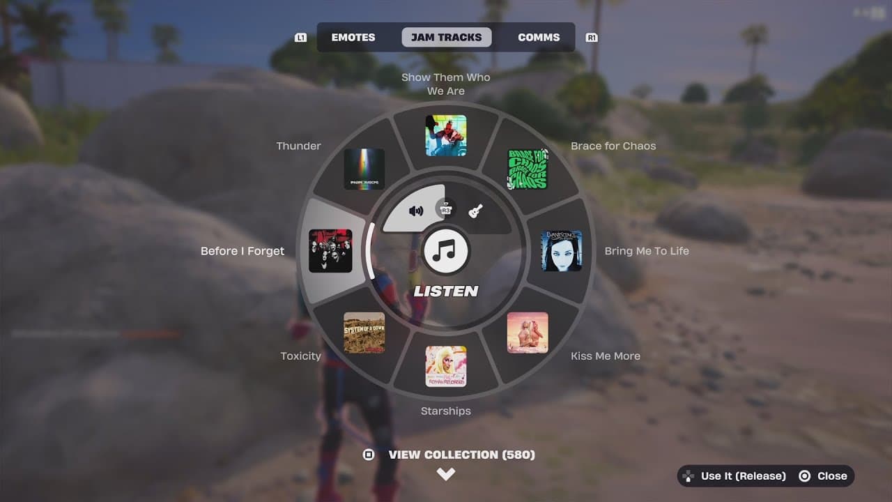 Guida all'incarico Usa il lettore tracce jam su fortnite