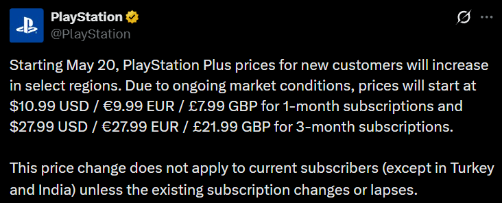 PS Plus aumenta di prezzo
