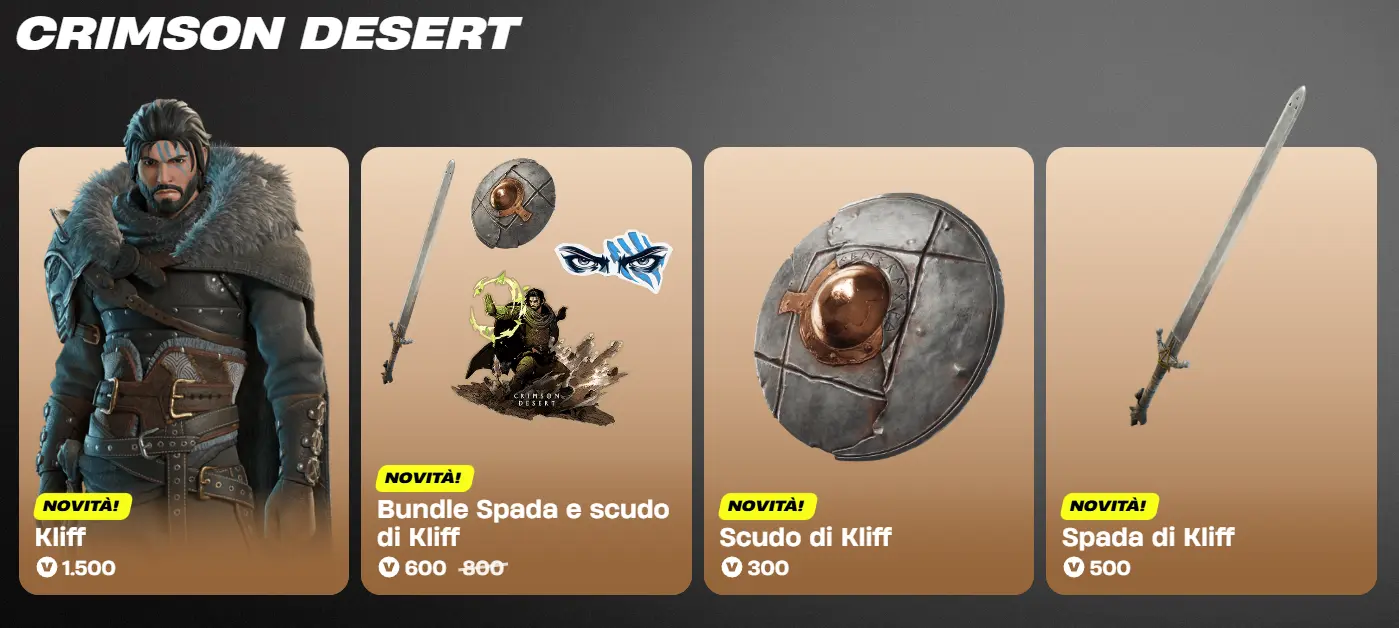 Costume di Kliff su Fortnite