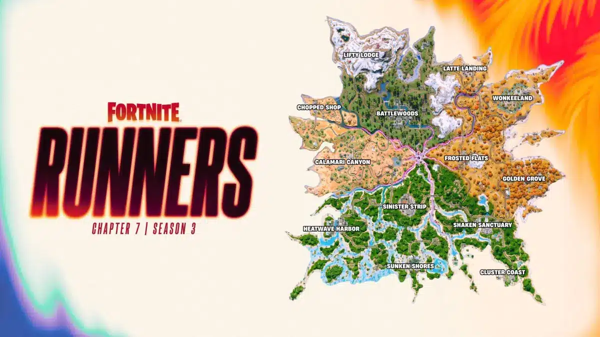 Mappa di Fortnite Staffette