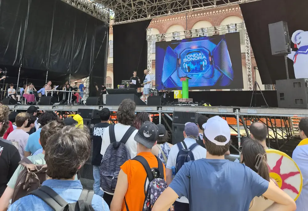 Onda Sonora 2026 torino comics parco della certosa premio sul doppiaggio nei videogiochi palco flower festival