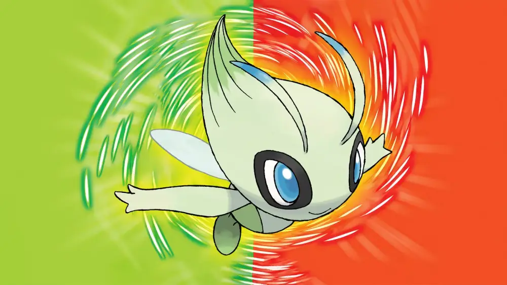 Celebi in Pokémon Rosso Fuoco e Verde Foglia